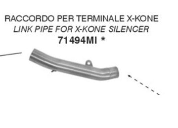 X-Kone Slip-On Exhaust for Kawasaki Z 750 - ARROW