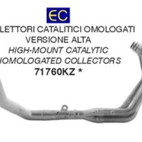 Approved high-end catalytic converter kit for Yamaha MT-09 Works silencers - ARROW