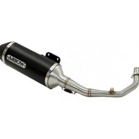 APPROVED URBAN DARK ALUMINUM MUFFLER PEUGEOT METROPOLIS 400 '17/21 FOR ARROW CONNECTOR AND ORIGINAL COLLECTOR