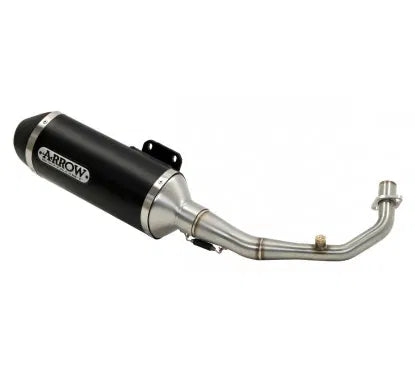 APPROVED URBAN DARK ALUMINUM MUFFLER PEUGEOT METROPOLIS 400 '17/21 FOR ARROW CONNECTOR AND ORIGINAL COLLECTOR