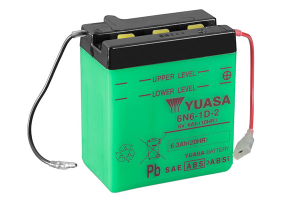 Yuasa 6n6-1d-2 Motorcycle Battery - X10