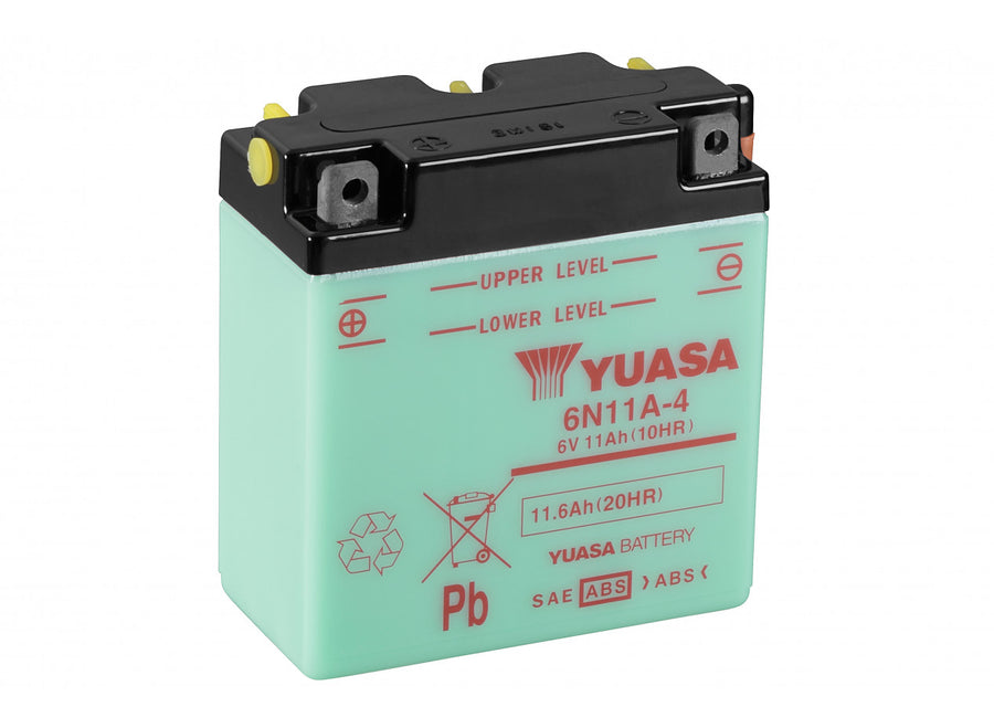 Yuasa 6n11a-4 motorcycle battery - X10