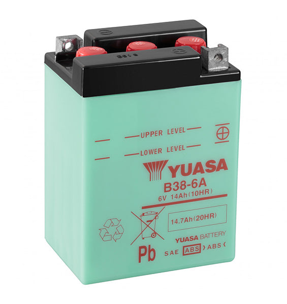 Yuasa B38-6a motorcycle battery