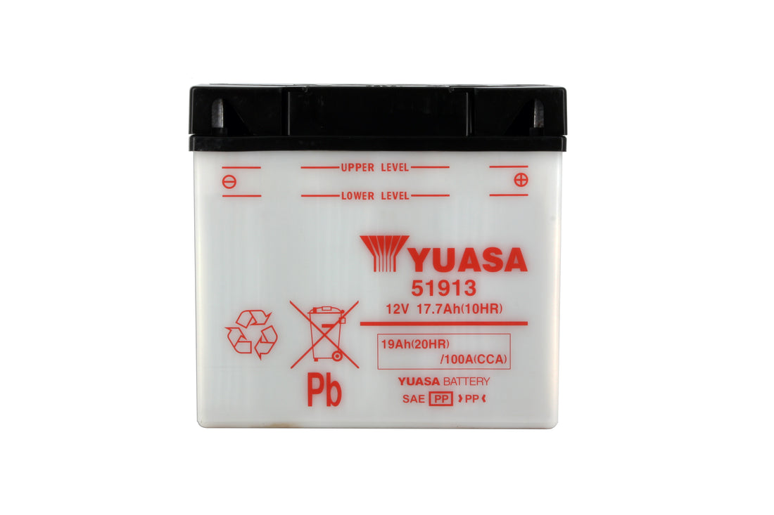 Yuasa 51913 motorcycle battery without acid