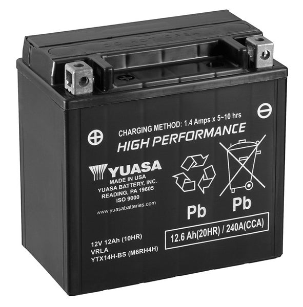 Yuasa YTX14H-BS - X1 AGM Motorcycle Battery