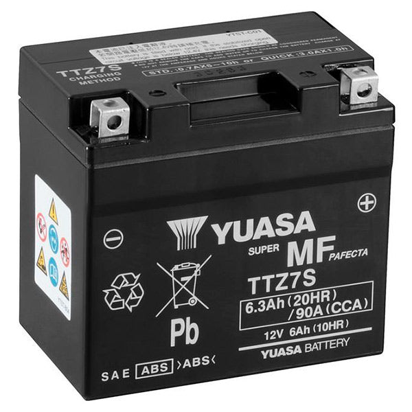 Yuasa TTZ7-S Motorcycle Battery - X10