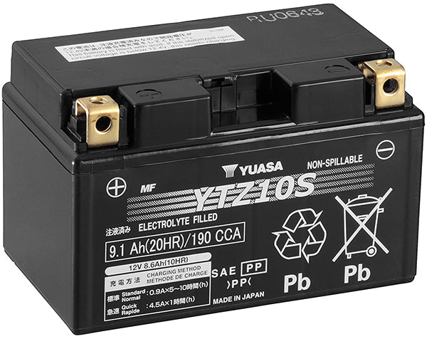 Yuasa YTZ10-S - X5 AGM Motorcycle Battery