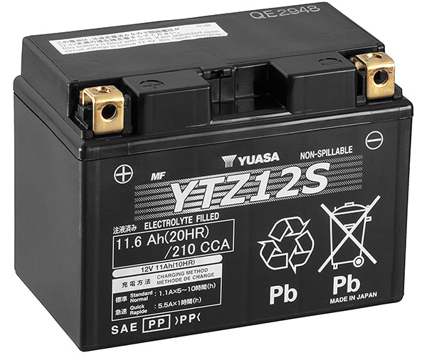 Yuasa YTZ12-S - X5 AGM motorcycle battery