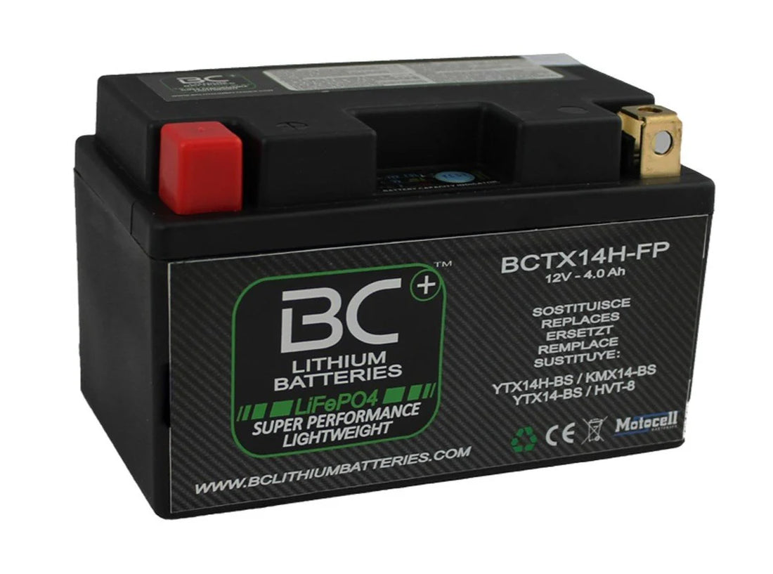 LiFeP04 BCTX14H-FP lithium motorcycle battery