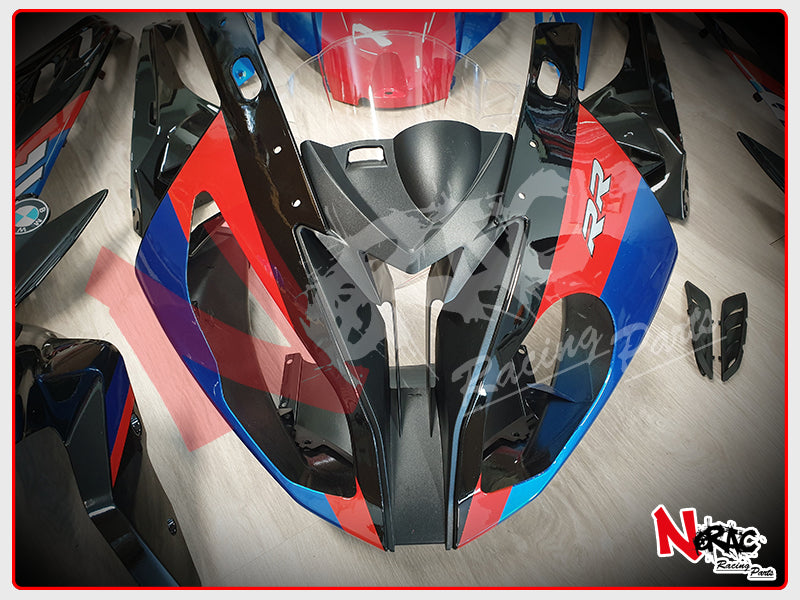 Kit Carena ABS - BMW S1000RR 2015/2018 - Grafica Black/White Motorsport