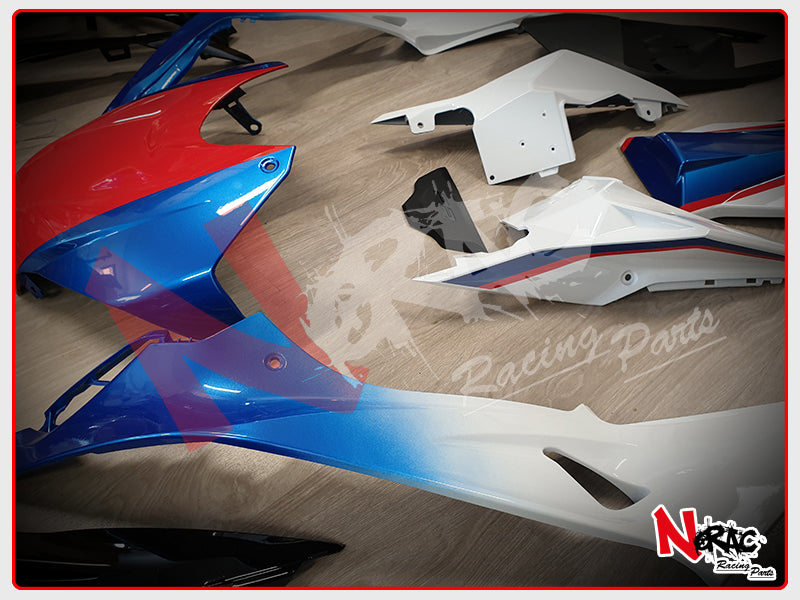 Kit Carena ABS - BMW S1000RR 2015/2018 - Grafica Black/White Motorsport