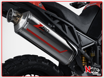 Stainless Steel Racing Exhaust Muffler SAND - Zard NOT APPROVED Aprilia Tuareg 660 2022-2024