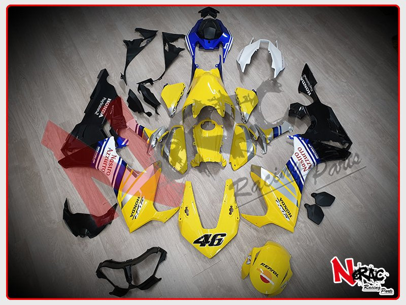 ABS Fairing Kit - Honda CBR 1000RR 2017/2019 - Blue Ribbon Graphics