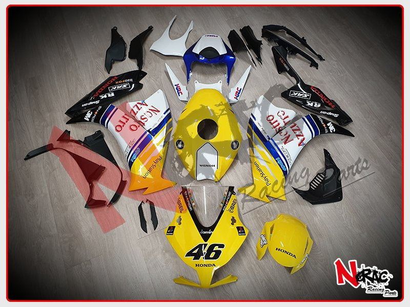 Kit Carena ABS - Honda CBR 1000RR 2012/2016 - Grafica Nastro Azzurro