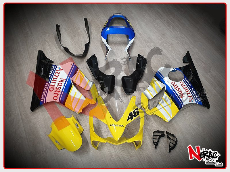 Kit Carena ABS - Honda CBR 600F Sport 2001/2003 - Grafica Nastro Azzurro