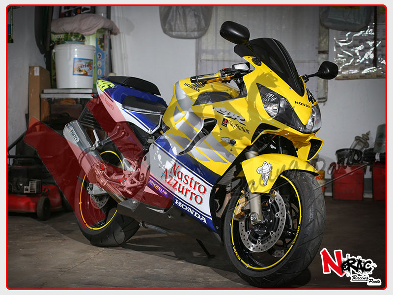 Kit Carena ABS - Honda CBR 600F Sport 2001/2003 - Grafica Nastro Azzurro