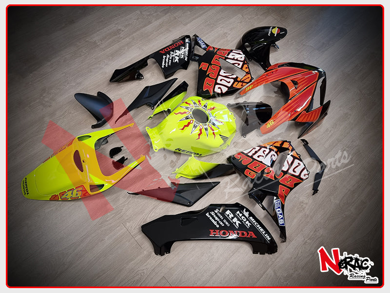 ABS-Verkleidungssatz - Honda CBR 600RR 2005/2006 - VR46 Valencia 2003 Grafiken