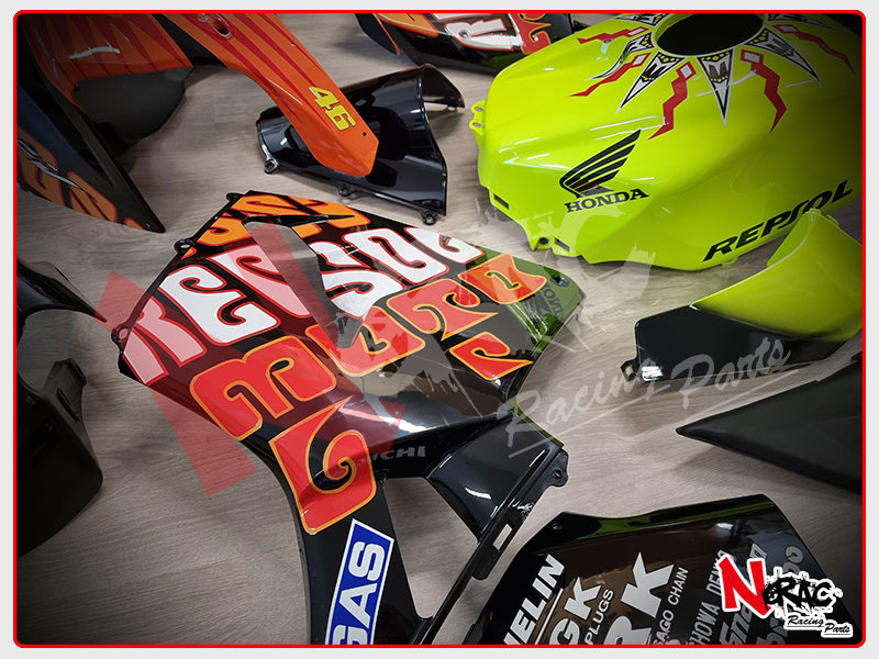 ABS-Verkleidungssatz - Honda CBR 600RR 2005/2006 - VR46 Valencia 2003 Grafiken