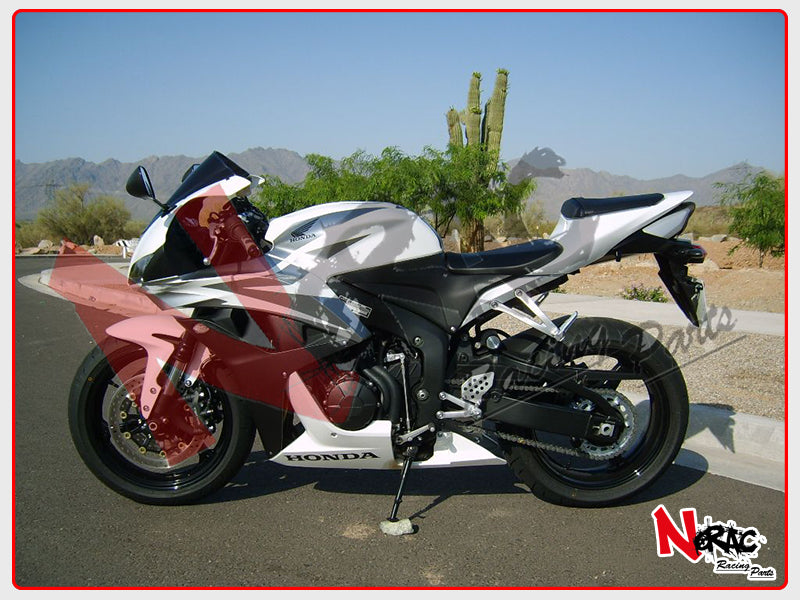 Kit Carena ABS - Honda CBR 600RR 2007/2008 - Grafica White/Silver OEM