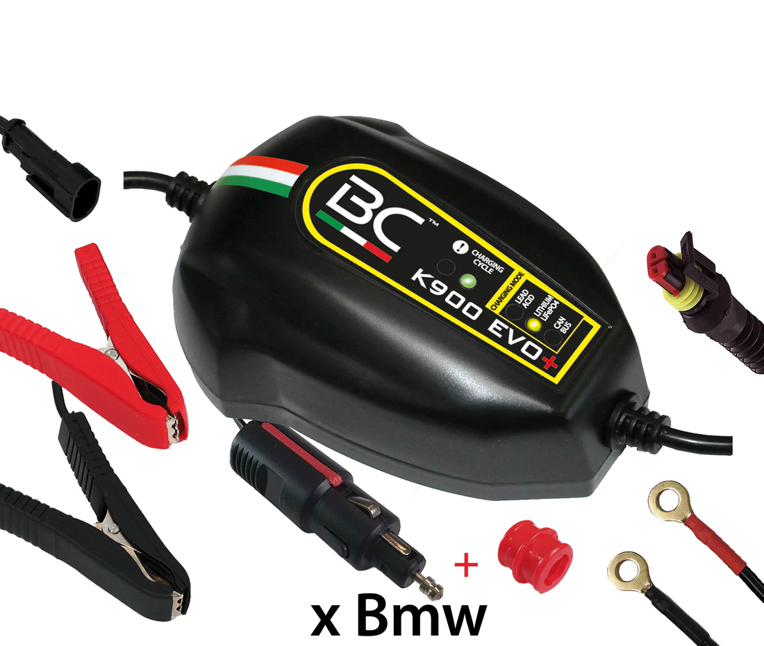 BC K900 EVO+ Lead/Lithium/Can-Bus Battery Charger and Maintainer with ACC612V Ignition Adapter (Copy)