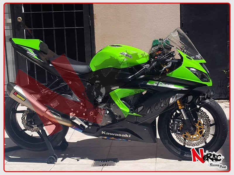 Kit Carena ABS - Kawasaki Ninja ZX-6R 2013/2018 - Grafica Green/Black OEM