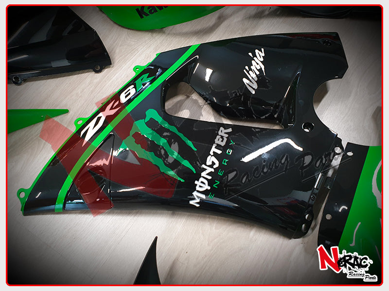 Kit Carena ABS - Kawasaki Ninja ZX-6R 2005/2006 - Grafica Monster Energy