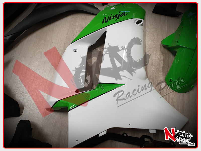 Kit Carena ABS - Kawasaki Ninja ZX-6R 2007/2008 - Grafica White/Green Vers.2