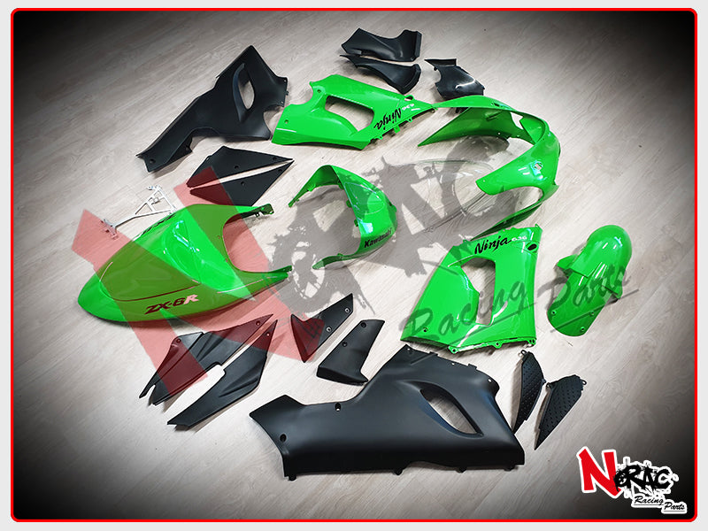 Kit Carena ABS - Kawasaki Ninja ZX-6R 2005/2006 - Grafica Green OEM