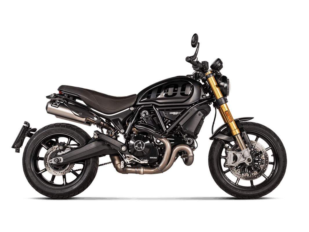 Exhaust muffler Ducati Scrambler 1100 2021-24 Slip-On Line (Titanium) S-D11SO13-HBFGT