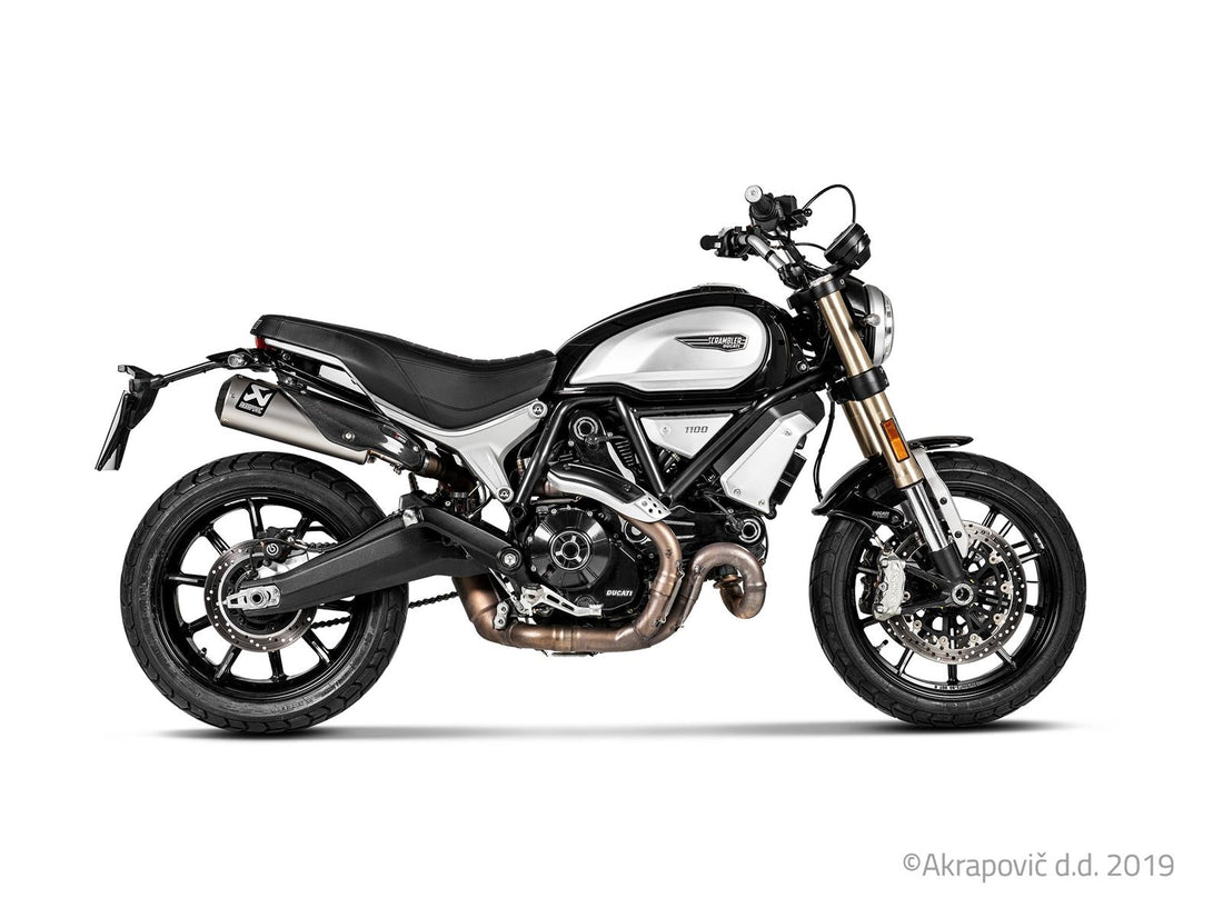 Exhaust muffler Ducati Scrambler 1100 2018-20 Slip-On Line (Titanium) S-D11SO4-HBFGT