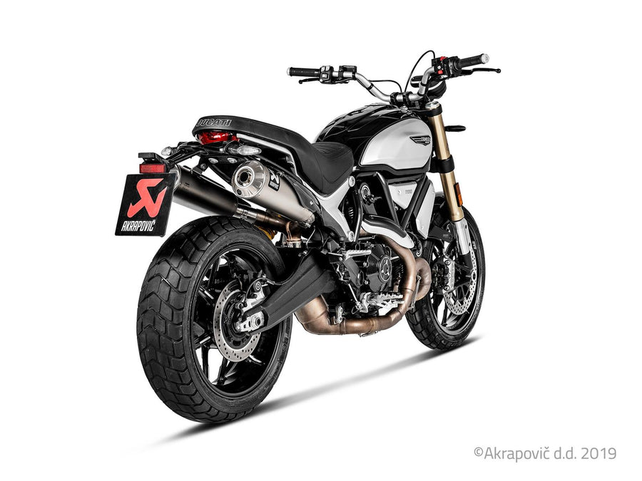 Exhaust muffler Ducati Scrambler 1100 2018-20 Slip-On Line (Titanium) S-D11SO4-HBFGT