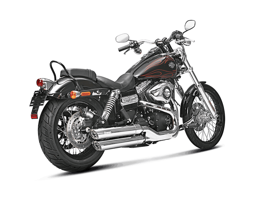 HD DYNA FXDF Fat Bob 2008-16 Slip-On Line Auspuffanlage (Chrom) S-HDDYSO4-HC