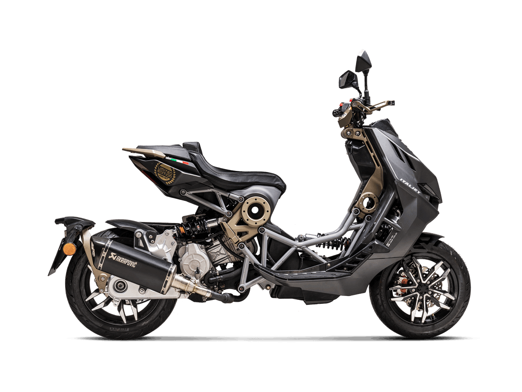 Italjet Dragster 125/200 2021-24 Slip-On Line Auspuff (Titan) S-IT125SO1-HRTB