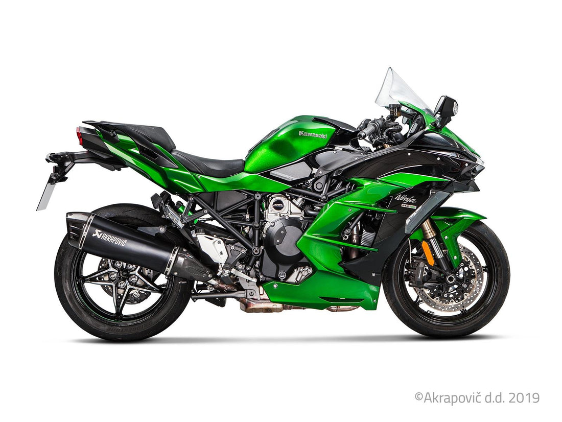 Kawasaki Ninja H2 SX 2018-20 Slip-On Line Exhaust Muffler (Titanium) S-K10SO21-HRAAB