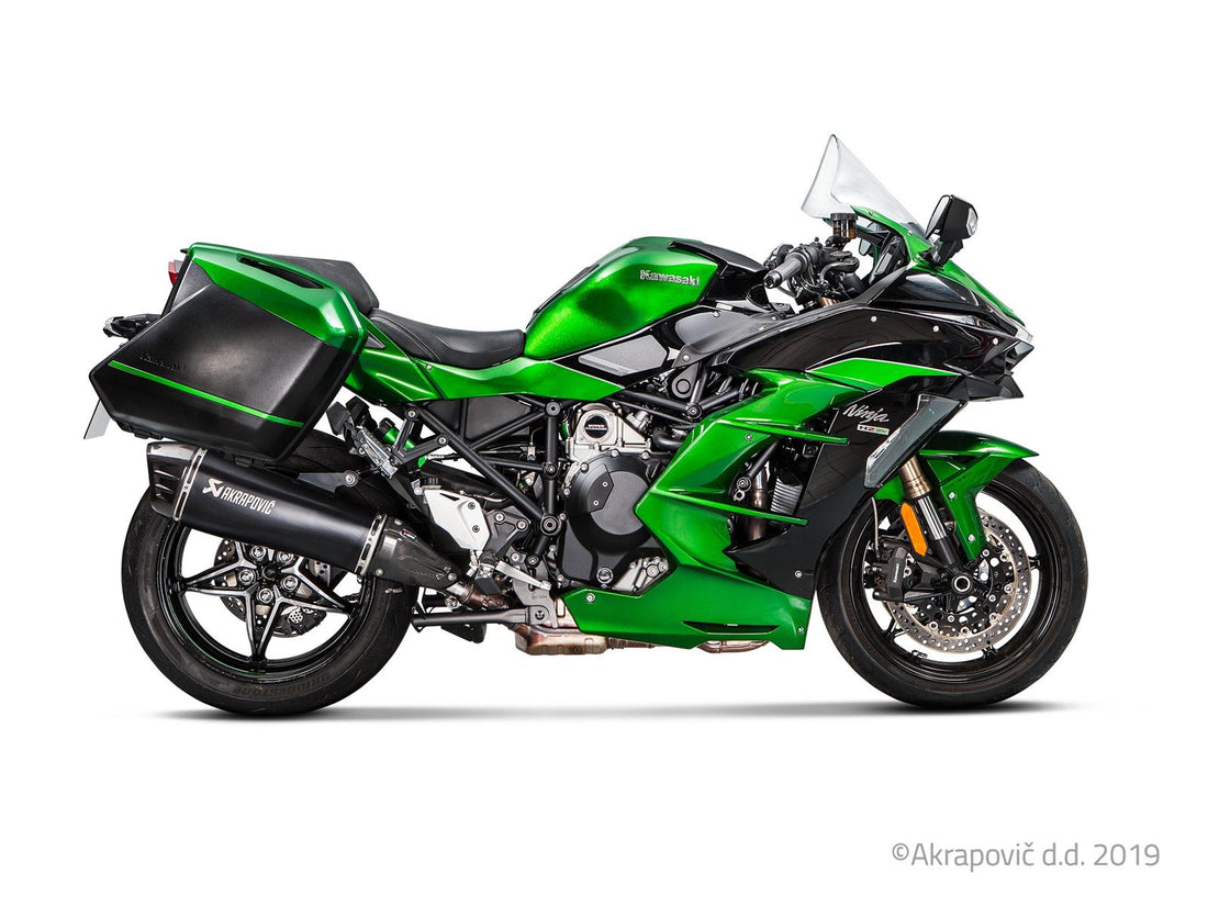 Kawasaki Ninja H2 SX 2018-20 Slip-On Line Exhaust Muffler (Titanium) S-K10SO21-HRAAB