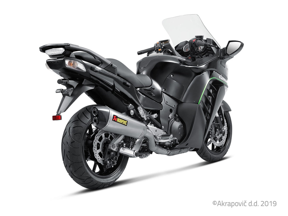 Kawasaki 1400 GTR/Concours 14 2008-17 Slip-On Line Exhaust (Titanium) S-K14SO5-HZAAT