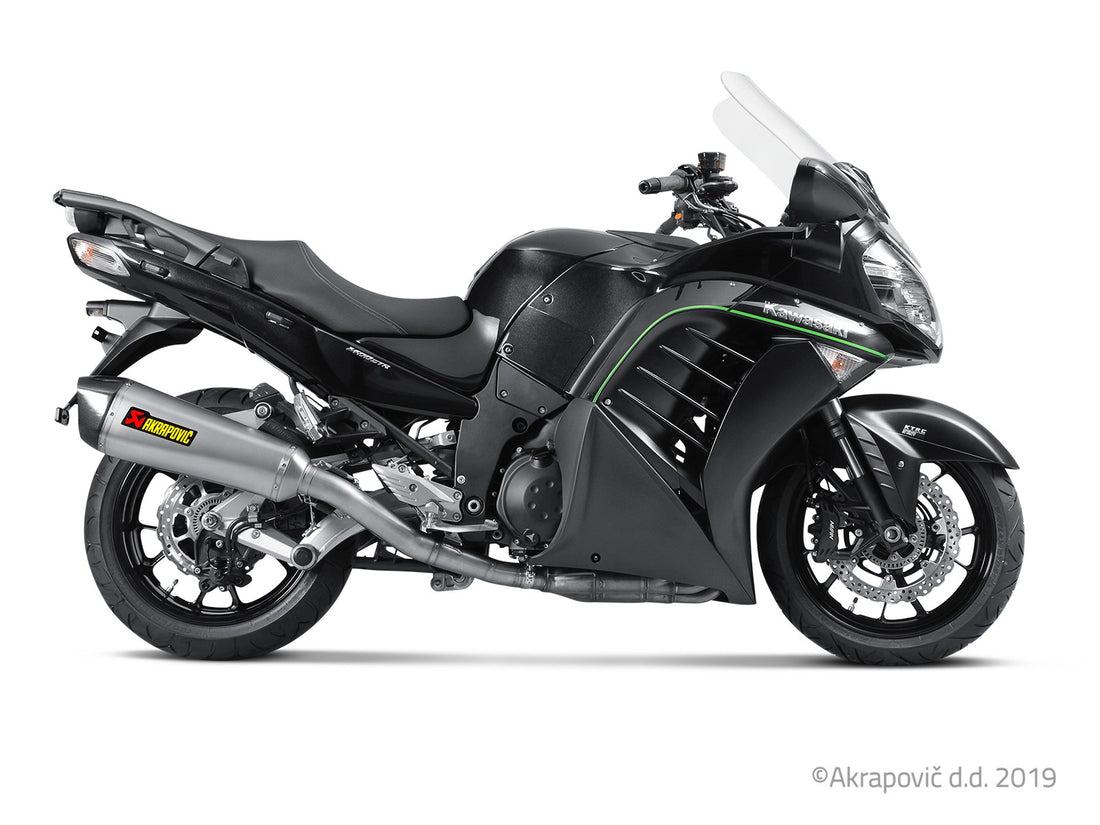 Kawasaki 1400 GTR/Concours 14 2008-17 Slip-On Line Exhaust (Titanium) S-K14SO5-HZAAT