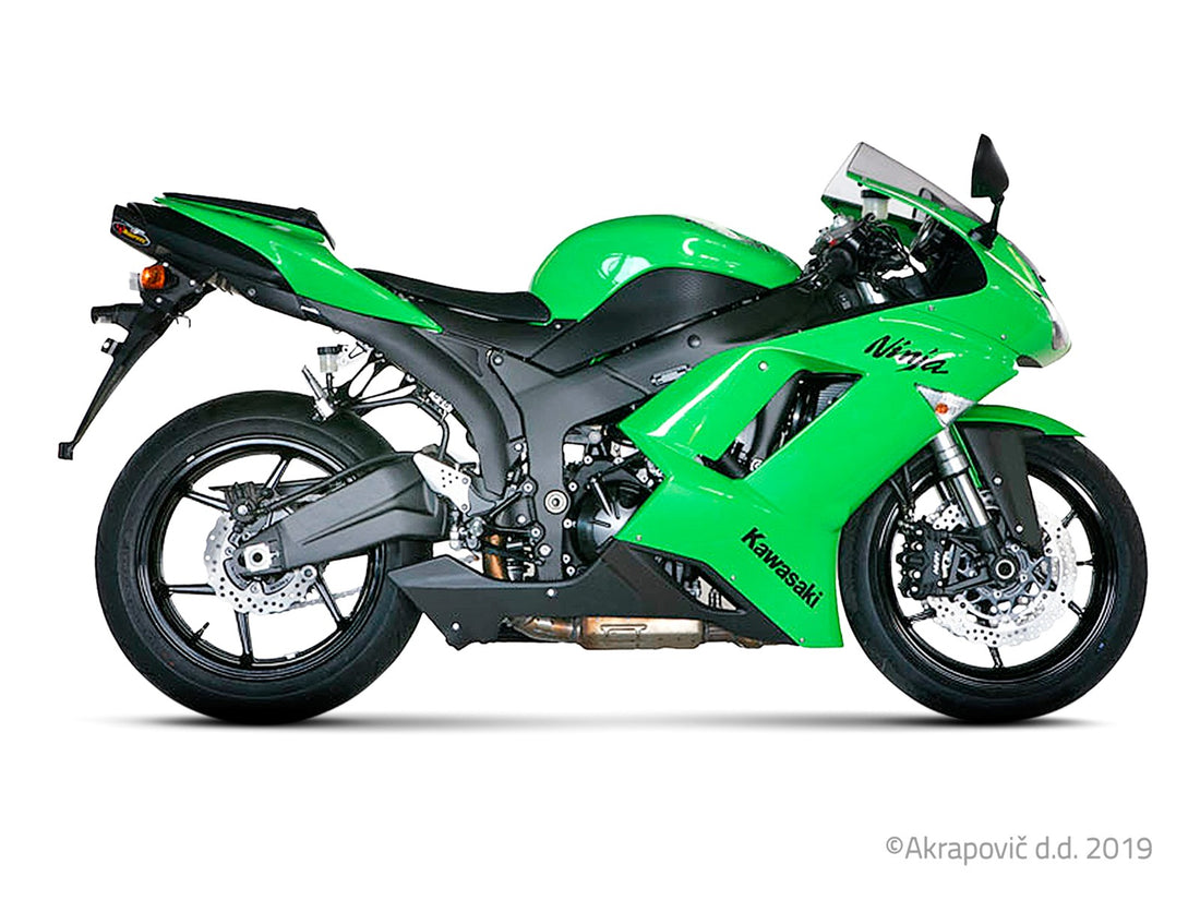 Kawasaki Ninja ZX-6R 2007-08 Slip-On Line Auspuffschalldämpfer (Titan) S-K6SO5-HACT