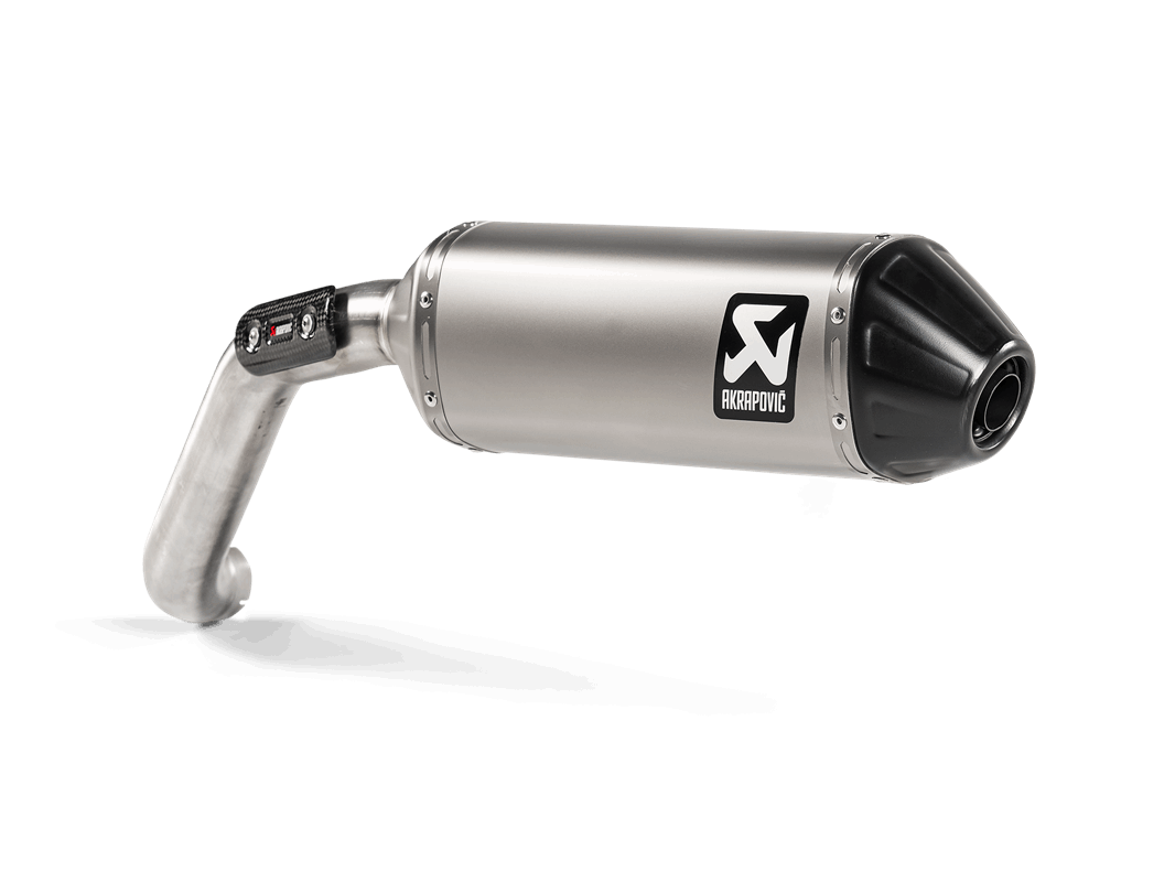 Moto Guzzi V85 TT 2021-24 Slip-On Line Exhaust Muffler (Titanium) S-MG8SO2-HFTT