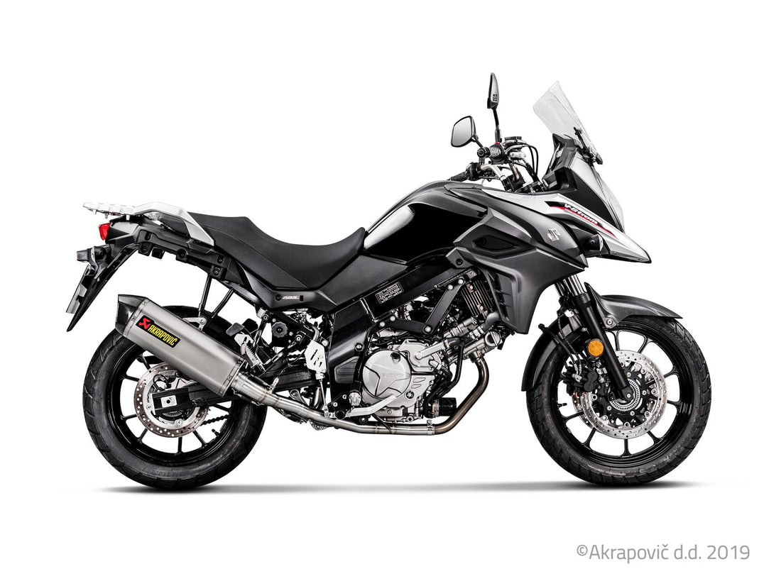 Komplette Auspuffanlage für Suzuki V-STROM 650 2017-24 Racing Line (Titan) S-S6R9-WT
