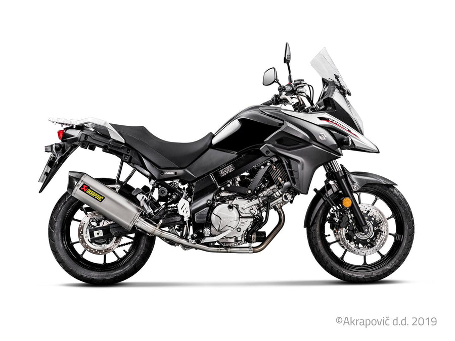 Komplette Auspuffanlage für Suzuki V-STROM 650 2017-24 Racing Line (Titan) S-S6R9-WT