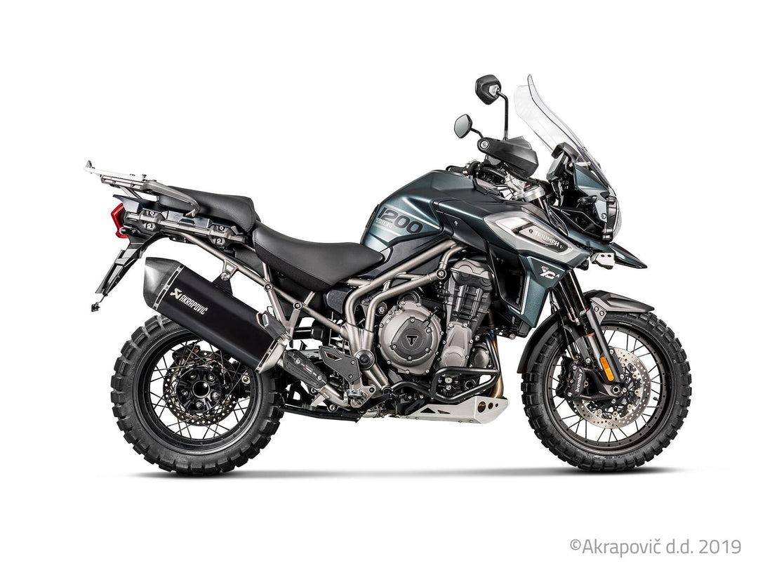 Triumph Tiger 1200 XR/XRX/XRT/XCX/XCA 2018-20 Slip-On Line Exhaust (Titanium) S-T12SO1-HAFTBL