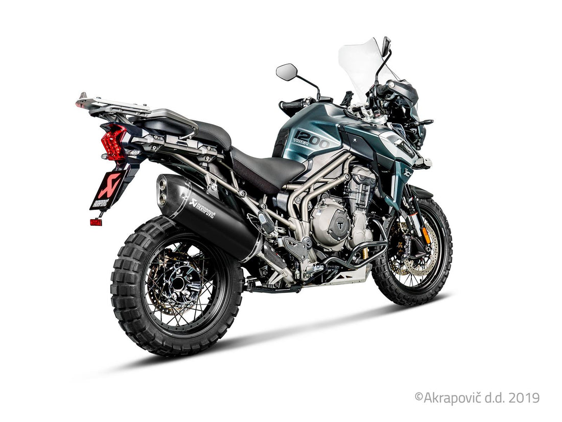 Triumph Tiger 1200 XR/XRX/XRT/XCX/XCA 2018-20 Slip-On Line Exhaust (Titanium) S-T12SO1-HAFTBL