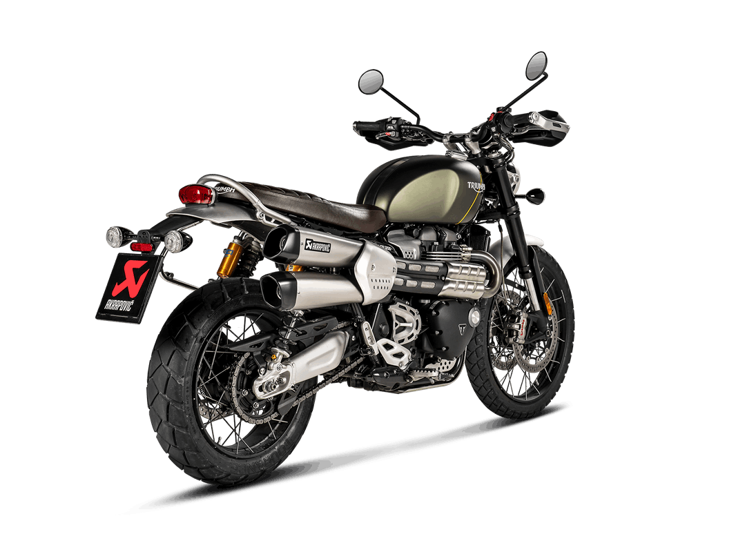 Triumph Scrambler 1200 2019-20 Slip-On Line Exhaust (Titanium) S-T12SO3-HCQT