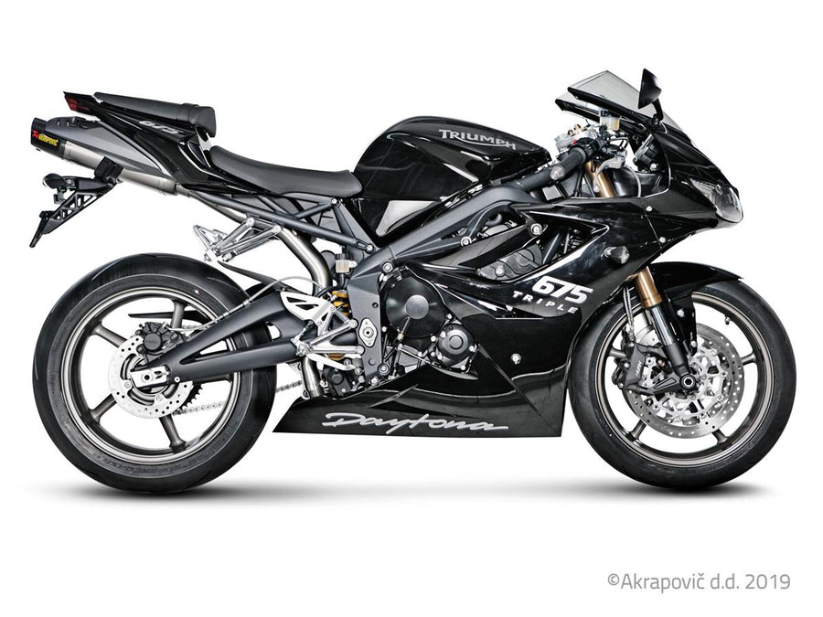 Terminale di scarico Triumph Daytona 675/R 2006-12 Slip-On Line (Titanio) S-T675SO3-HACT