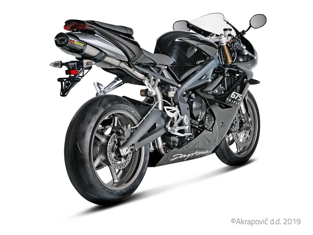 Terminale di scarico Triumph Daytona 675/R 2006-12 Slip-On Line (Titanio) S-T675SO3-HACT