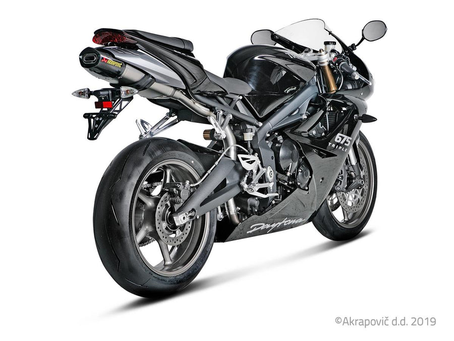 Terminale di scarico Triumph Daytona 675/R 2006-12 Slip-On Line (Titanio) S-T675SO3-HACT