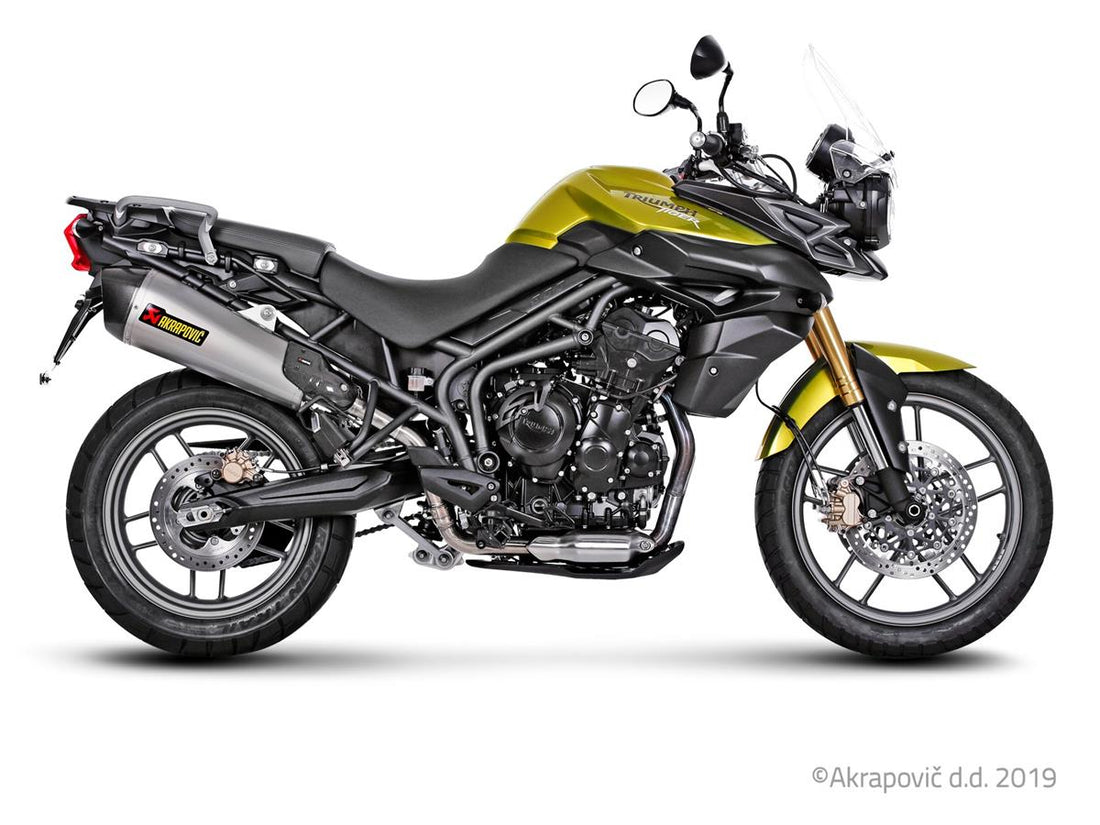 Triumph Tiger 800 XC/XR/XRX/XCX/XRT/XCA 2011-16 Slip-On Line Exhaust (Titanium) S-T800SO1-HZAAT