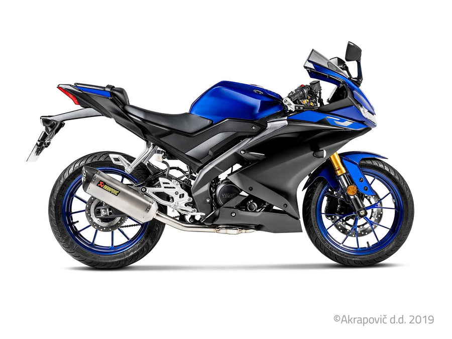 Yamaha YZF-R125/15 MT-125 2019-20 Racing Line Komplettauspuffanlage (Titan) S-Y125R6-HZT