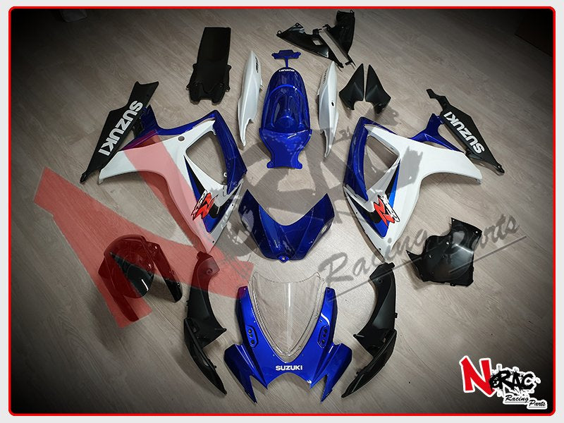 Kit Carena ABS - Suzuki GSX-R 600/750 2006/2007 - Grafica Blu OEM (Vers. 2)